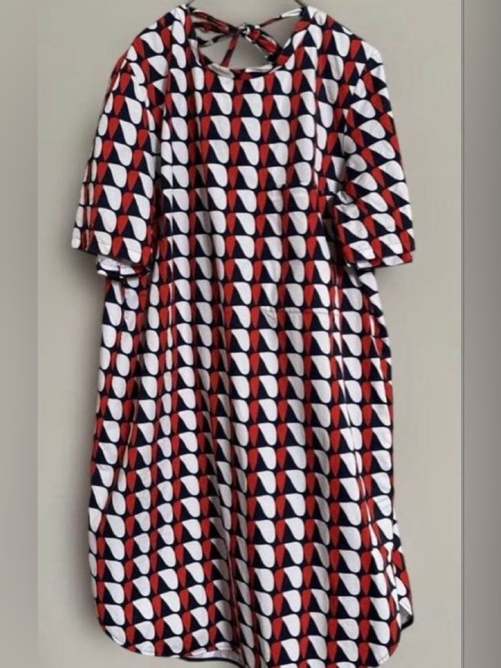 COS Geometric Print Short Sleeve Dress